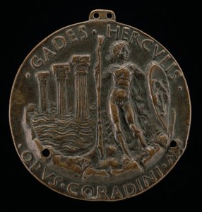 Herkules och tre kolonner i havet [omvänd], 1472. av Lodovico Corradini