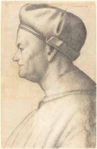 Profil av en man av Lombard 16th Century