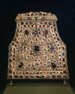 Lombardisk konst. Relikvieskrin av Johannes Döparens tand (8-900-talet). Skatt i Cathedrale de Monza.