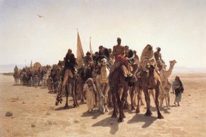 Pilgrimer på väg till Mecka