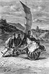 Illustration till Jules Verne "En kinamans vedermödor i Kina"