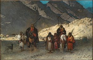 Arabiska shejker i bergen