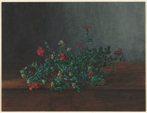 Stilleben med vilda blommor av Léon Bonvin