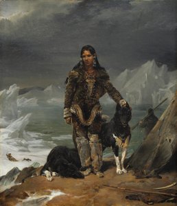 En kvinna från eskimåernas land av Léon Cogniet