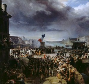 Nationalgardet i Paris åker till armén, september 1792