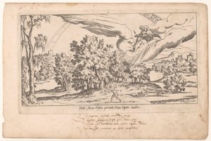 Callisto absorberas i stjärnhimlen av Jupiter Le Fable de Calisto (serietitel) Myth of Callisto (serietitel) av Léon Davent (attributed to)