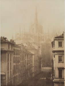 Katedral från Corso Francesco, Milano av Léon Gérard