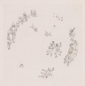 Revelers (Ribauds et Ribaudes) av Léonce Justin Alexandre Petit