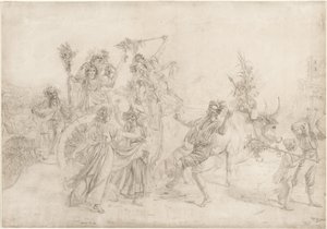 Pilgrimer som återvänder från Madonna dell