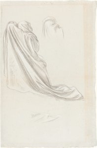 Studie för "The Wise and Foolish Virgins" av Lord Leighton Frederic