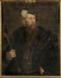 Gustave I Vasa de Suede - Porträtt av kung Gustav I av Sverige (1496-1560), av Pasch, Lorenz, den yngre (1733-1805). Olja på duk, c.1768. Mått: 98,5x78,5 cm. Nationalmuseum Stockholm