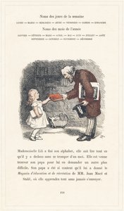 Mademoiselle Lili kan läsa, sidan 40 - Mademoiselle Lilis alfabet, av L. Froelich och av en pappa (Hetzel själv). Bibliotheque  Magasin d