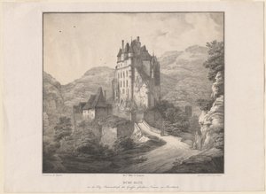 Slott Eltz av Lorenz Ekemann Allesson, after Domenico Quaglio