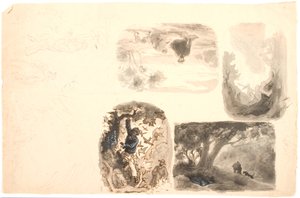 Illustrationsudkast av Lorenz Frølich
