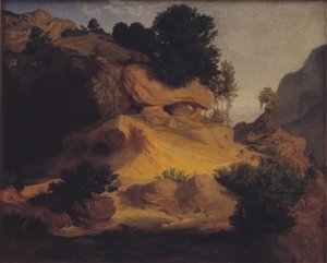 Landskap nära Subiaco, Italien av Lorenz Frølich