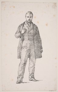Självporträtt av L. Frølich av Lorenz Frølich