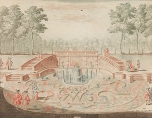 The Fountain of the Royal Name invävd, for the veiver