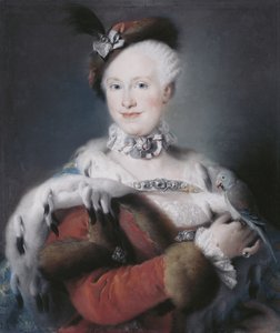 Porträtt av Infanta Maria Luisa av Spanien 1745-1792, heliga romerska kejsarinnan, 1763