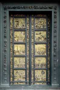 Gate of Paradise, realiserad av Ghiberti Lorenzo (1378-1443) av Lorenzo Ghiberti