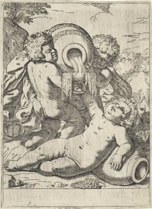 Bacchanal av tre barn av Lorenzo Loli