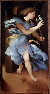 Bebådelsens ängel - målning av Lorenzo Lotto