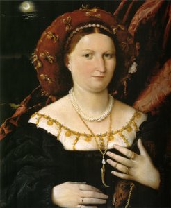 Porträtt av Lucina Brembati av Lorenzo Lotto