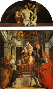 Santa Cristina al Tiverone Altartavla av Lorenzo Lotto
