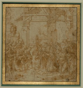 Herdarnas tillbedjan ... av Lorenzo di Credi