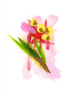 Färgglada abstrakta blommor av Lori Ann Folz