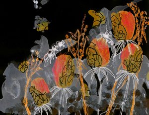 Mörkguldfärgade blommor av Lori Ann Folz