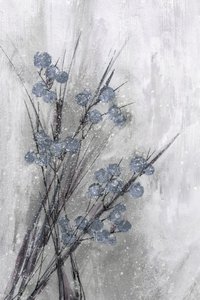 Frostiga blå grenar