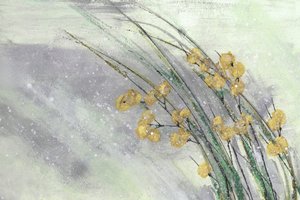 Mjuka gula blommor