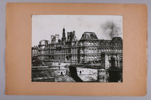 Fasaden på det tidigare stadshuset, början av Pont d