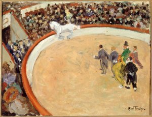Franska: Le cirque Médrano, boulevard Rochechouard av Louis Abel Truchet