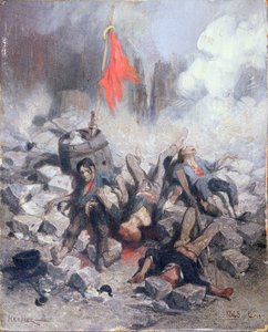 Offer vid en barrikad i juni 1848
