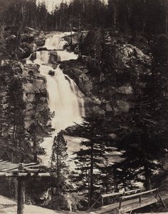 Stora övre vattenfallet, höga alperna, ca. 1862.