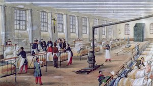 Militärsjukhuset Val-de-Grace i Paris, 1854 av Louis Amable Crapelet