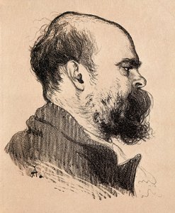 Porträtt av Paul Verlaine av Louis Anquetin