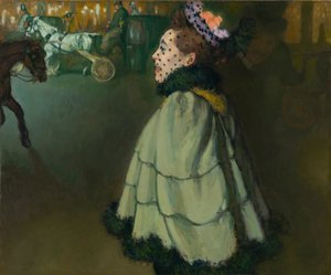 Kvinna på Champs-Élysées på natten av Louis Anquetin