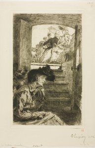 I Bateau-Mouche av Louis Auguste Lepère