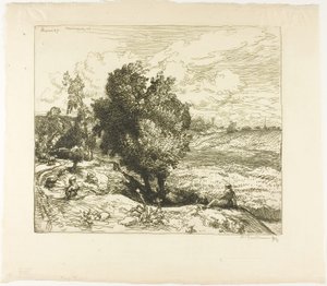 Juli i Picardie av Louis Auguste Lepère
