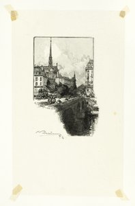 Pont Saint-Michel, tavla tolv från Le Long de la Seine et des Boulevards