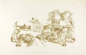 Modern bukolisk av Louis Auguste Lepère