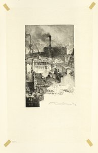Quartier des Gobelins, plansch 20 från Le Long de la Seine et des Boulevards av Louis Auguste Lepère