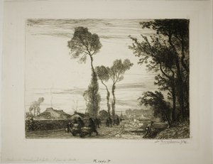 Återkomst från marknaden av Louis Auguste Lepère