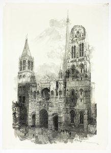 Katedralen i Rouen av Louis Auguste Lepère
