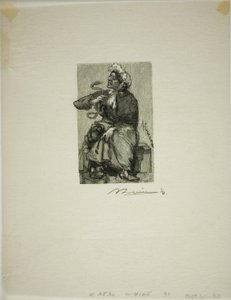 Serpent Merchant av Louis Auguste Lepère