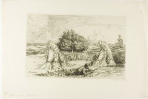 Skivor av råg av Louis Auguste Lepère