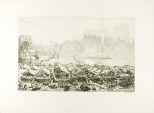 Den stora äppelmarknaden av Louis Auguste Lepère