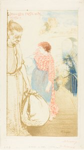 Tvätterskorna av Louis Auguste Lepère